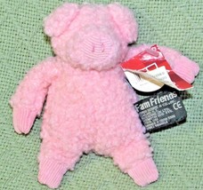 Russ Berrie Farm Friends B EAN Bag Pink Wooly Pig With Tag Heartfelt Collection - $14.39