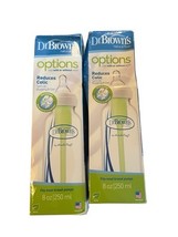 X2 Dr. Brown&#39;s Natural Flow Baby Bottle Reduces colic narrow 8 oz level ... - $9.40