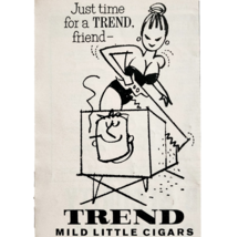 1960 Trend Mild Little Cigars Advertisement Tobacco Smoking Vintage DWF26 - $19.99