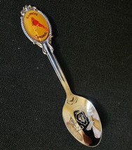 Illinois State Collector Souvenir Spoon 4.5 in with Red Cardinal - $9.49