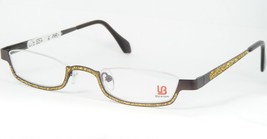 Lb Design LB-1068 03 Brown W/ Gold Crystals Unique Eyeglasses Frame 46-22-145mm - £77.59 GBP