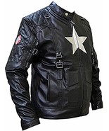 Bestzo Men&#39;s Captain Fashion Avenger Cow Leather Jacket Black L - $249.00