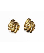 NAPIER Gold Tone Abstract Knot Pierced Earrings - $17.42