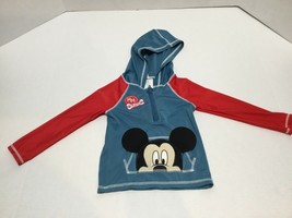Disney Store Mickey Mouse Baby Boy swim Jacket Hoodie rash guard 12-18 months - £8.66 GBP