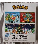 POKEMON 3 Jigsaw Puzzles 300 500 700 Piece Holiday Puzzle Christmas Pika... - $31.25 CAD