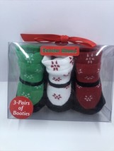 Tender Kisses Booties Socks Boxed Giftset, Christmas- Holiday. 0-6 Months - $6.88