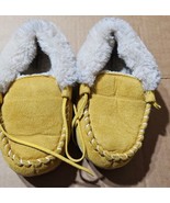 Merrimac Kids Fuzzy Moccasins Slippers 13-1 Sherpa Lined  - $8.90