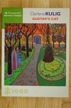 Darlene Kulig Gustav&#39;s Cat Pomegranate Art 1000PC Puzzle Worked Once Com... - $19.79