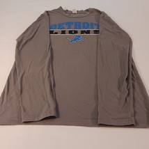 NFL Team Apparel Detroit Lions Men's Gray Long Sleeve T-Shirt Size Large image 12