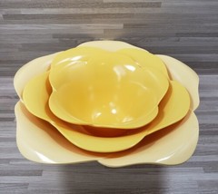 3 pc.- Zak! Designs Yellow Nesting Serving Bowls - £17.98 GBP