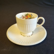 Vintage Wedgwood Edme Conway Demitasse Cup and Saucer Set England White ... - £10.83 GBP
