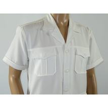 Men 2pc Stacy Adams leisure suit guayabera traditional matching Set 2201 White image 4