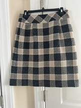 Women&#39;s Skirt Talbots Petite 4 Tan and Gray - $32.99