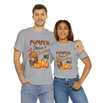 pumpkin spice and everything nice t shirt men and women Unisex Heavy Cot... - $15.60+