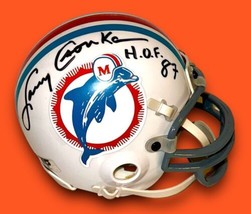 LARRY CSONKA AUTOGRAPHED SIGNED MIAMI DOLPHINS THROWBACK MINI HELMET wAP... - $222.74