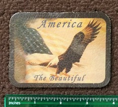 PATCH MOTORCYCLE MC AMERICAN EAGLE 100% ALL leather sew on patch - $9.68