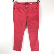 Level 99 Womens Jeans Lily Skinny Straight Red Pink Stretch Size 30 - £12.56 GBP