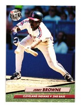 1992 Ultra #48 Jerry Browne Cleveland Indians - $1.70