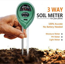 Soil Tester Water PH Moisture Light Test Meter Kit For Garden Plant Flower - £15.70 GBP