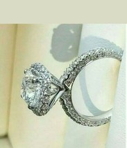 2.00 Ct Round Cut Diamond Engagement Ring Wedding Bridal Set 14k White Gold Over - £74.03 GBP