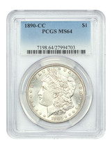 1890-CC $1 PCGS MS64 - £2,109.13 GBP