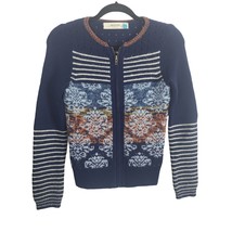 Anthropologie Sparrow Cardigan Sweater XS Womens Arras Wool Mohair Blend Blue - £22.48 GBP