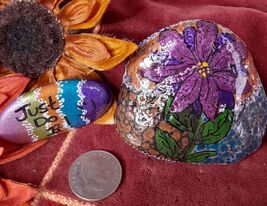 Just Do It Fun Set of 2 Painted Rocks Decor Paperweight Collections Gift... - $6.95