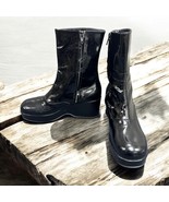 Beautiful JIL SANDER Black Leather Boots Shoes Size 38.5 IT / 8.5 US Ret... - $169.24 CAD