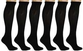 AWS/American Made Black Diabetic Over The Calf Socks for Men with Non Binding To - £20.03 GBP