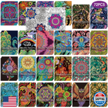Sinload 72 Pcs Mindful Coloring Book for Adults, 24 Designs, DIY Art - $52.96
