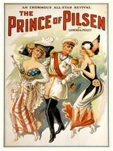4889.The prince of pilsen.man with two women.POSTER.Decoration.Graphic Art - £13.39 GBP+