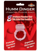 Humm Dinger Vibrating Cockring Magenta - $11.25