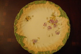 Carlsbad Austria collector plate, light green, pink and gold ORIGINAL - £23.73 GBP