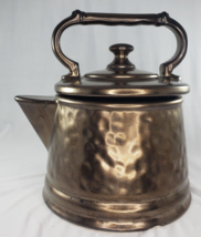 Vintage McCoy Cookie Jar Pottery Bronze Coffee Pot Tea Kettle USA - £16.90 GBP