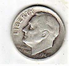 Roosevelt Dime Coin - 1948 P 90% Silver - £4.17 GBP