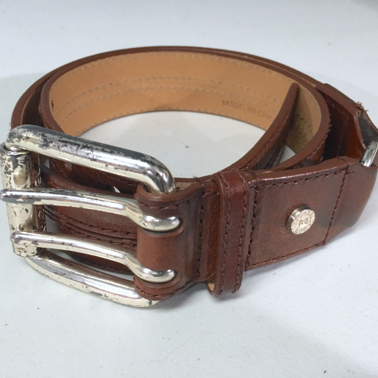 Primary image for Michael Kors Heavy Brown Leather Womens Small Belt
