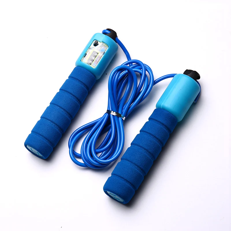 With counter sports fitness adjustable fast speed counting jump skip rope skipping wire thumb200