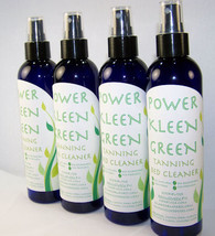 4 Bottles Tanning Bed Cleaner Acrylic safe Cleaner Power Kleen Green Bed... - $39.00