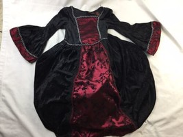 Girls Victorian Gothic Renaissance Dress Costume By Spooked Size Large 6X - £23.36 GBP