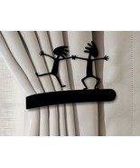 Birds Theme Hummingbirds Drapery Holdback in Black Rust or Unpainted - $39.00