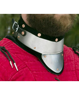 Gorget Steel&amp;Leather Delivers Great Protection Sca/Wma Medieval Combat - $1,896.25 MXN