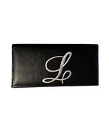 New Custom Letter Design Leather Checkbook Cover - £18.02 GBP