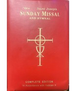 New Saint Joseph Sunday Missal and Hymnal / 1974 Red Leatherette - $41.66 CAD