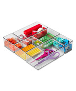 The Home Edit 6 Piece Office Drawer Edit Clear Plastic Storage System - £21.95 GBP