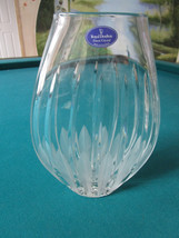 ROYAL DOULTON CRYSTAL TEADROP  VASE SWING 9 1/2&quot; TALL X 6&quot; * - £97.31 GBP