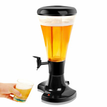 Costway 3L Cold Draft Beer Tower Dispenser Plastic with LED Lights - $87.00