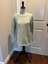 MADEWELL Seafoam Green Mohair Blend Oversized Sweater SZ M EUC - £61.18 GBP