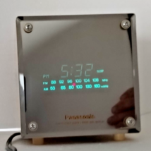 Panasonic Model RC-58 Fluorescent Clock Radio Dial Display Cube Mirror F... - $24.74