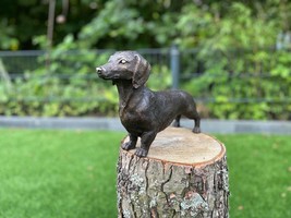 Alert Dachshund – Bronze Sculpture. 30x8x18cm - $362.73 CAD