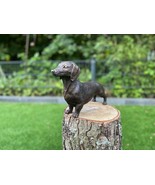 Alert Dachshund – Bronze Sculpture. 30x8x18cm - $264.95